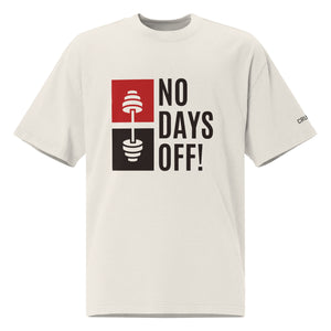 Oversized faded T-Shirt - No Days Off!