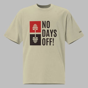 Oversized faded T-Shirt - No Days Off!