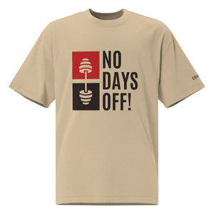 Oversized faded T-Shirt - No Days Off!